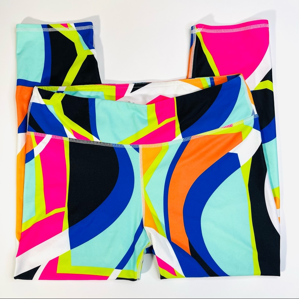 Fabletics Define Mid-Rise Capri Multi Colored Col… - image 3